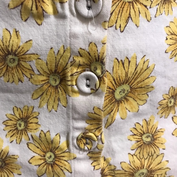 Women’s Yellow Floral Skirt - Picture 3 of 5